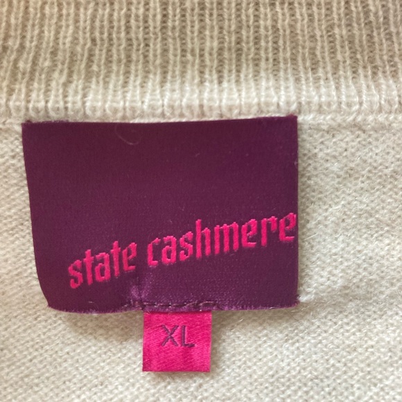 State Cashmere Quarter Zip Polo Sweater - Picture 5 of 6
